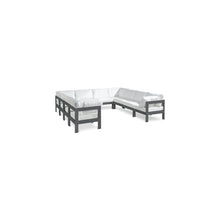 Nizuc White Water Resistant Fabric Outdoor Patio Modular Sectional