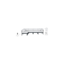 Nizuc White Water Resistant Fabric Outdoor Patio Modular Sectional
