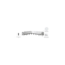 Nizuc White Water Resistant Fabric Outdoor Patio Modular Sectional