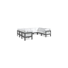 Nizuc White Water Resistant Fabric Outdoor Patio Modular Sectional
