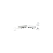Nizuc White Water Resistant Fabric Outdoor Patio Modular Sectional
