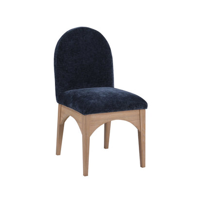 Waldorf Navy Chenille Fabric Dining Chair