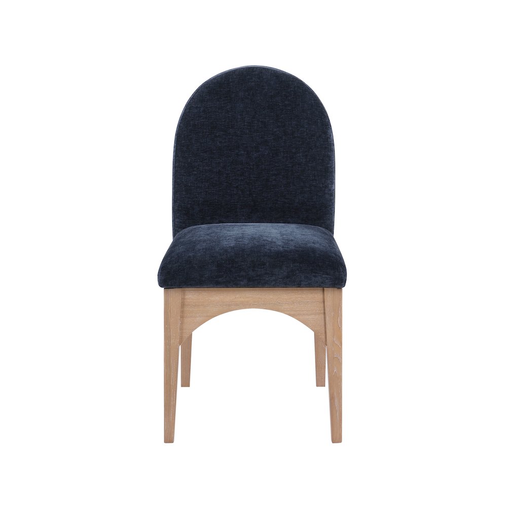 Waldorf Navy Chenille Fabric Dining Chair