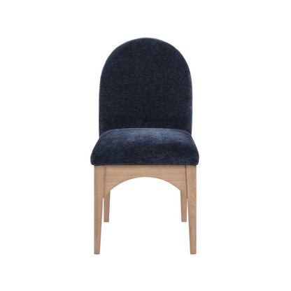Waldorf Navy Chenille Fabric Dining Chair
