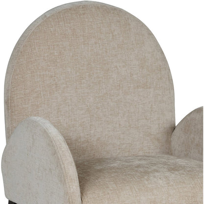 Waldorf Beige Chenille Fabric Dining Chair