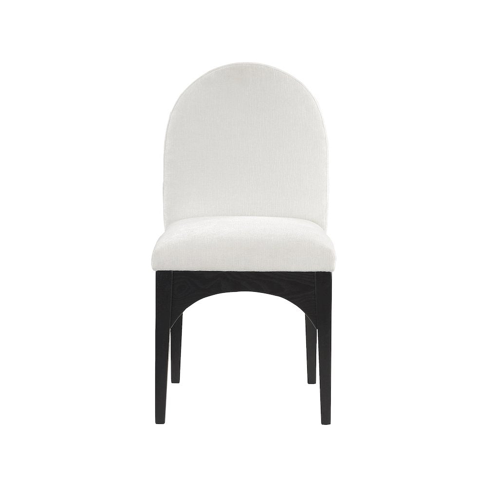 Waldorf Cream Chenille Fabric Dining Chair
