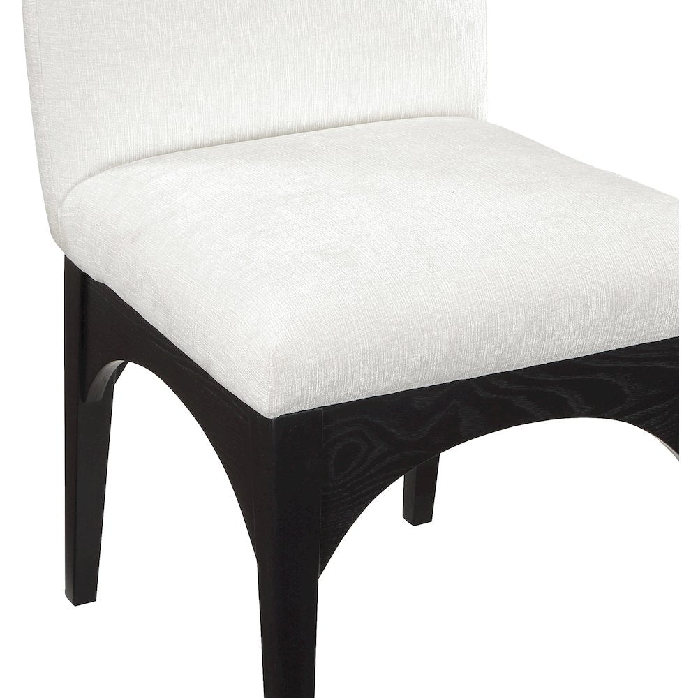 Waldorf Cream Chenille Fabric Dining Chair