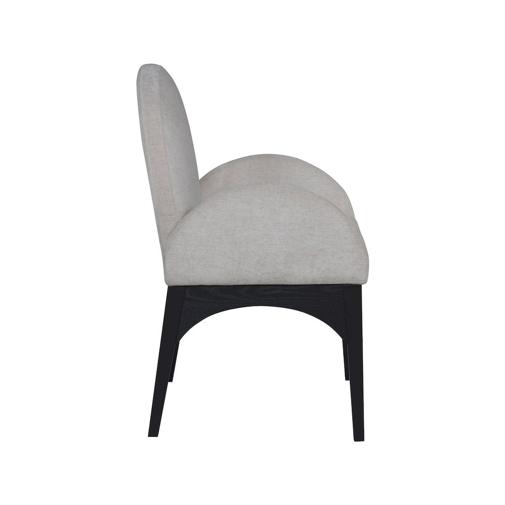 Waldorf Grey Chenille Fabric Dining Chair
