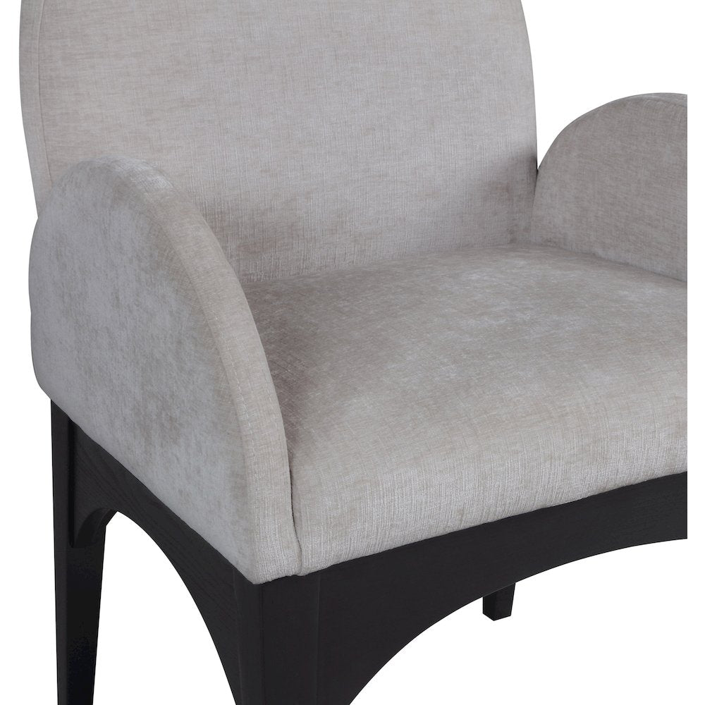Waldorf Grey Chenille Fabric Dining Chair
