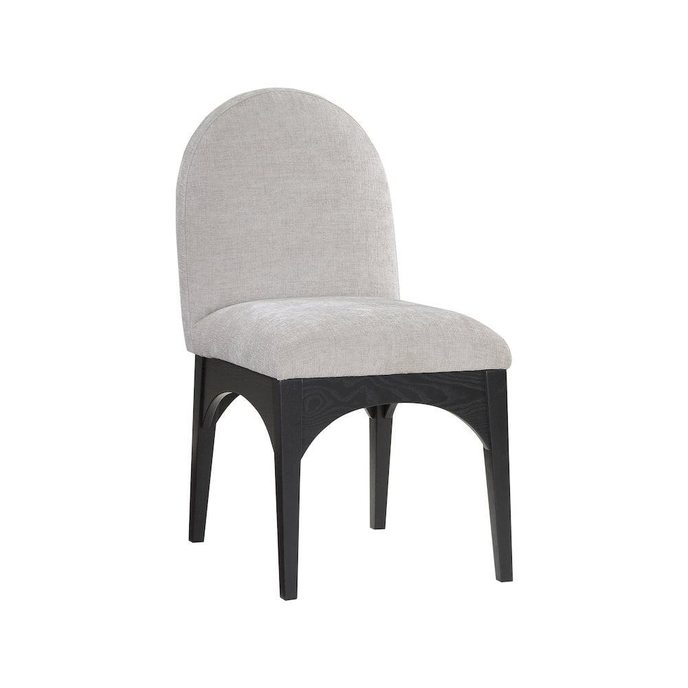 Waldorf Grey Chenille Fabric Dining Chair