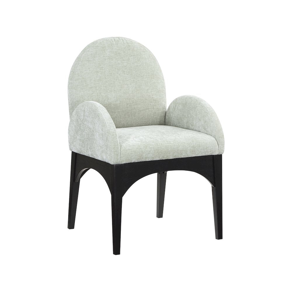 Waldorf Mint Chenille Fabric Dining Chair