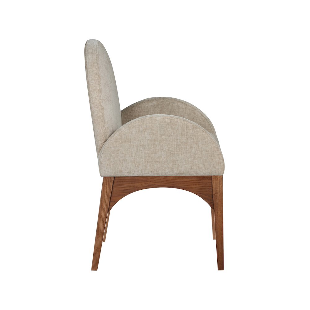 Waldorf Beige Chenille Fabric Dining Chair