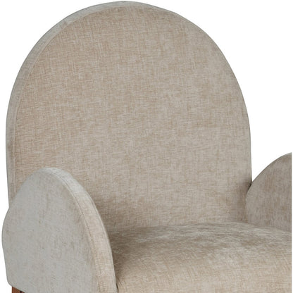 Waldorf Beige Chenille Fabric Dining Chair