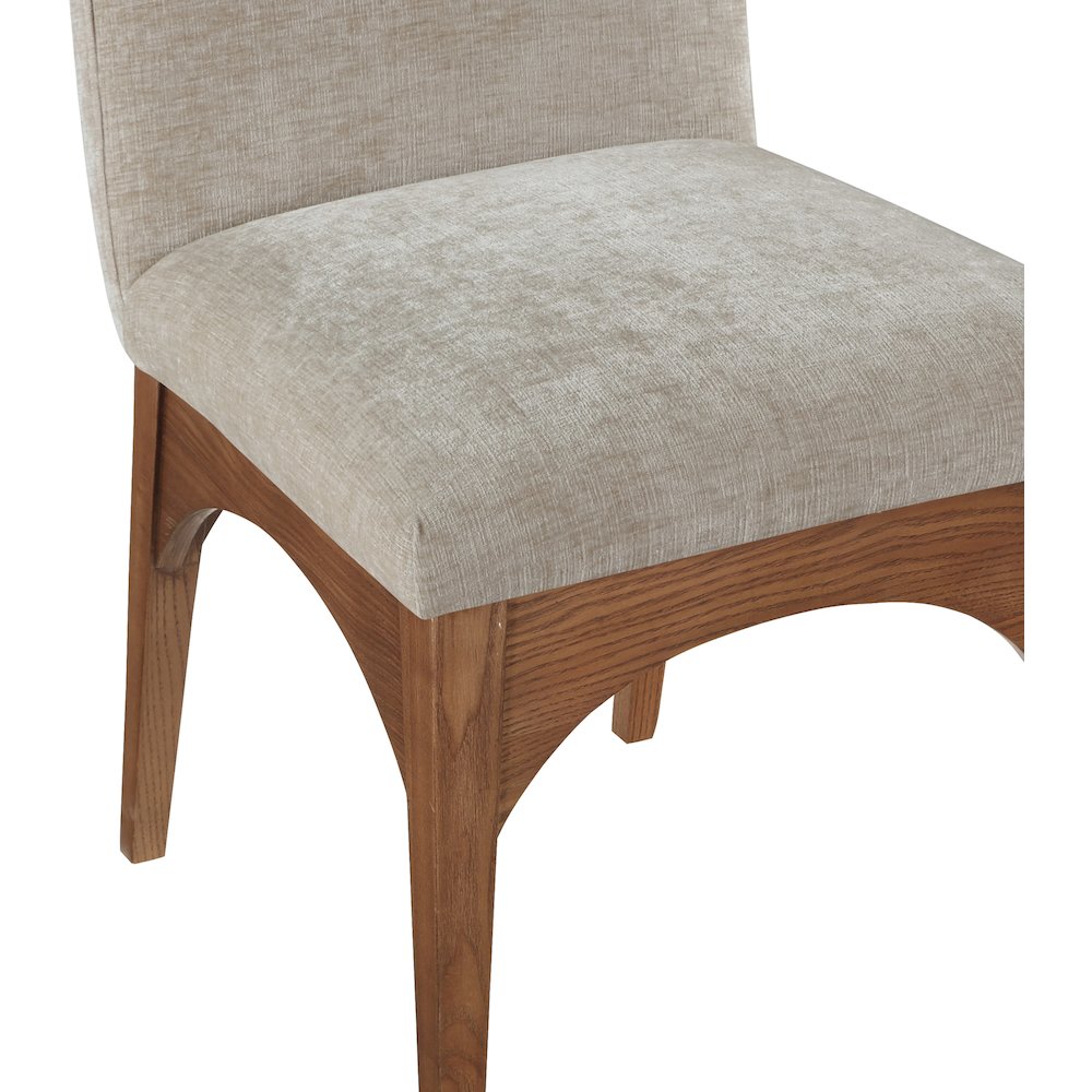 Waldorf Beige Chenille Fabric Dining Chair