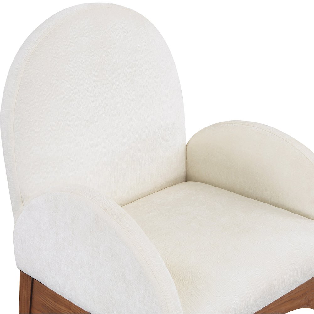 Waldorf Cream Chenille Fabric Dining Chair