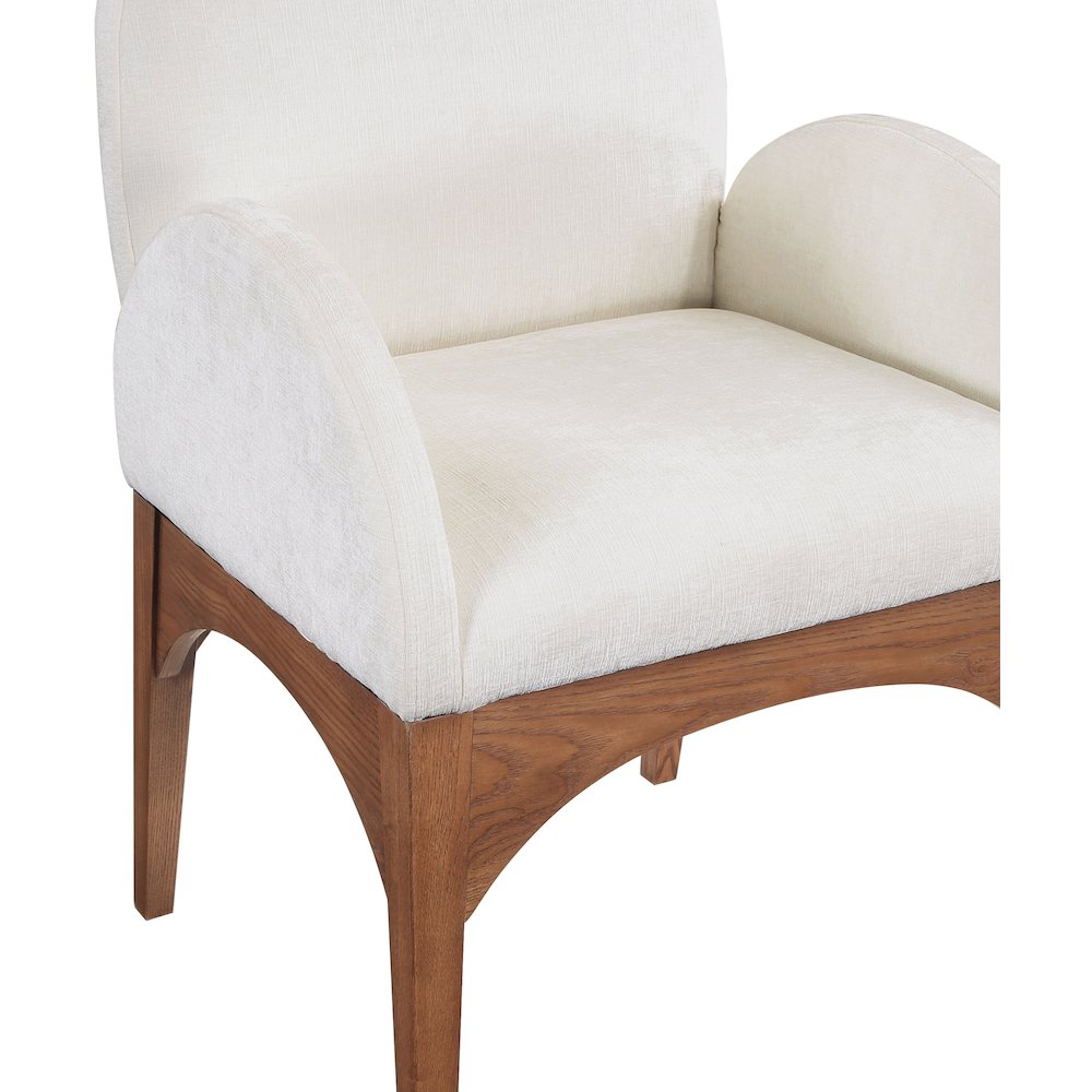 Waldorf Cream Chenille Fabric Dining Chair