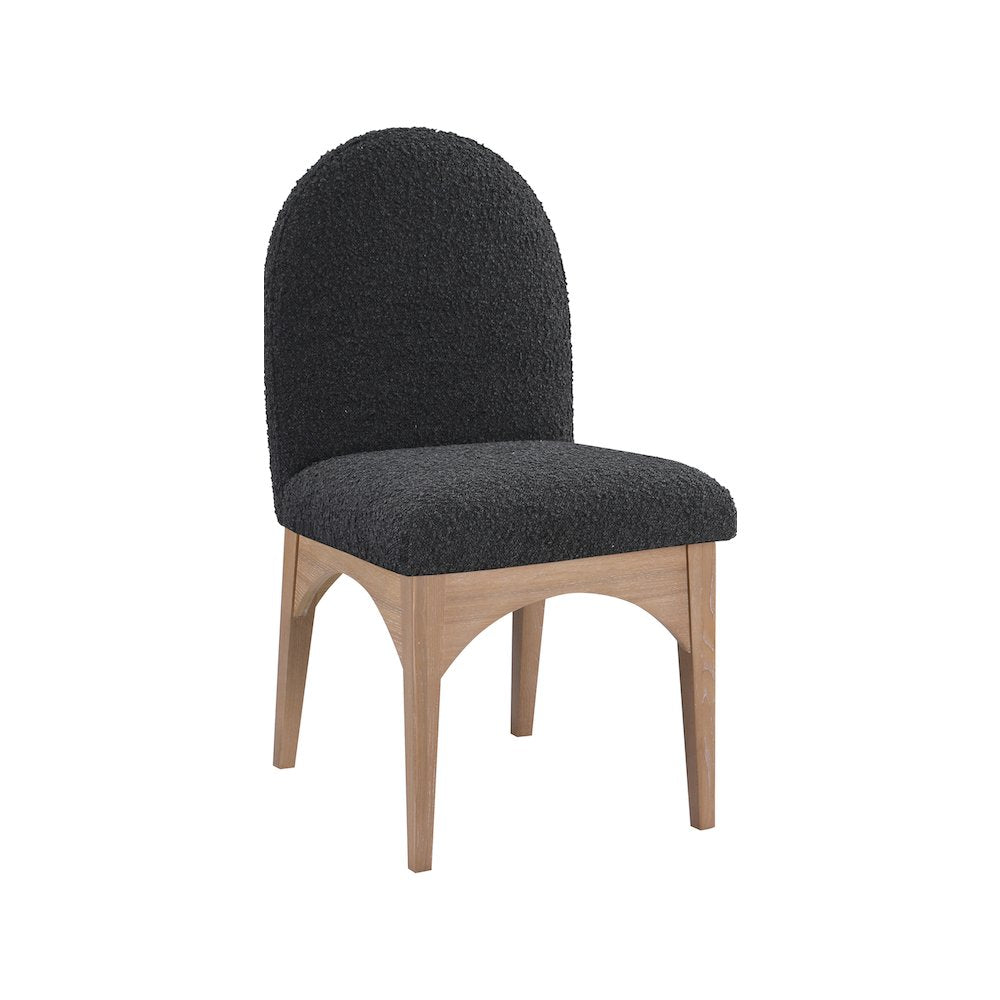 Waldorf Black Boucle Fabric Dining Chair