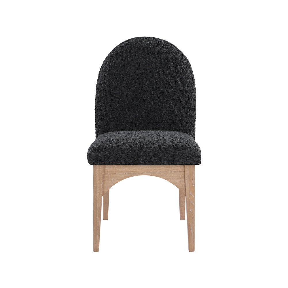 Waldorf Black Boucle Fabric Dining Chair