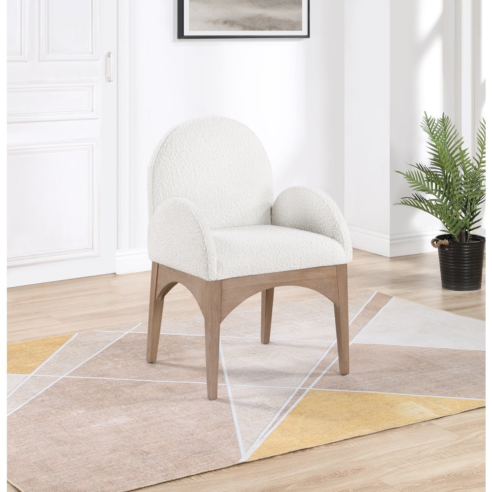 Waldorf Cream Boucle Fabric Dining Chair