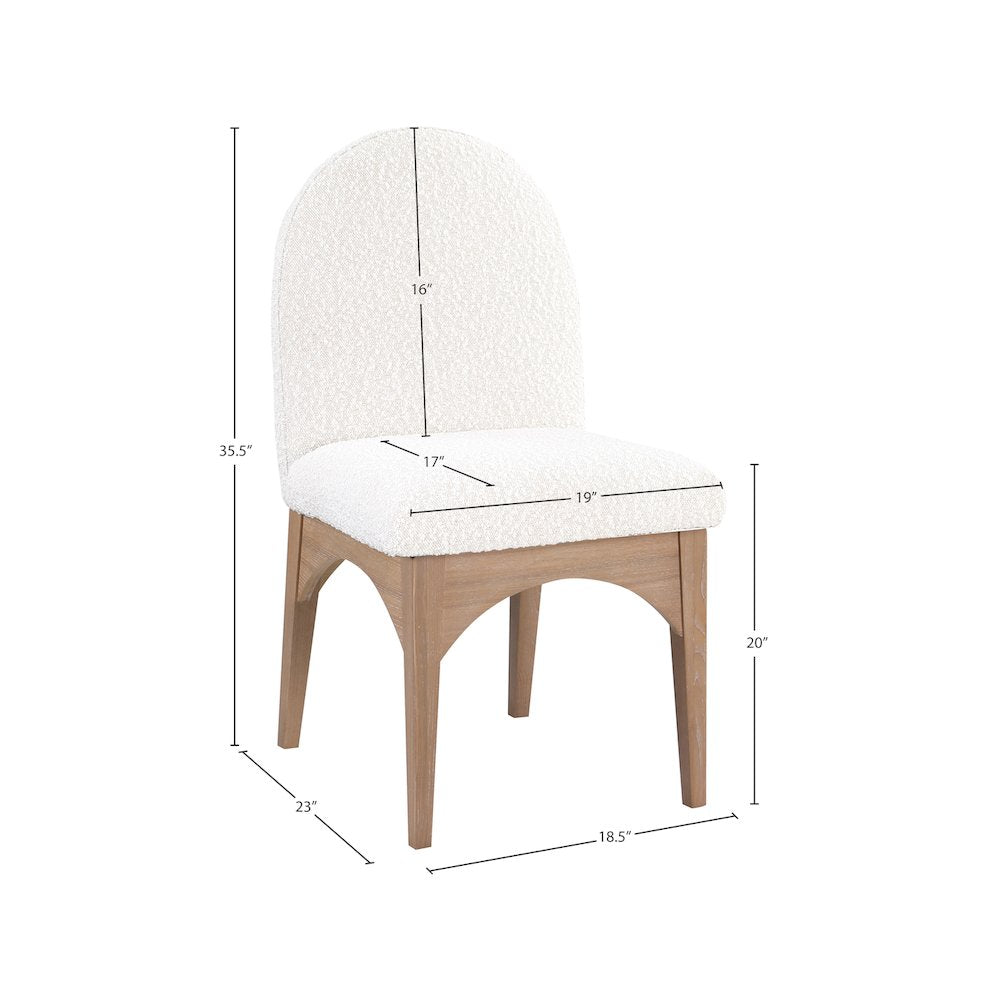 Waldorf Cream Boucle Fabric Dining Chair