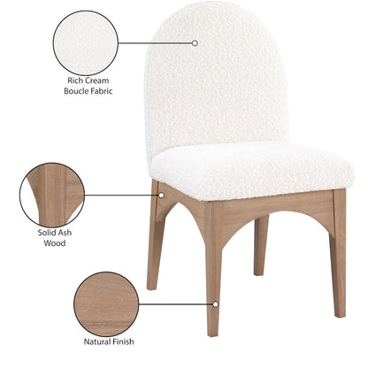 Waldorf Cream Boucle Fabric Dining Chair