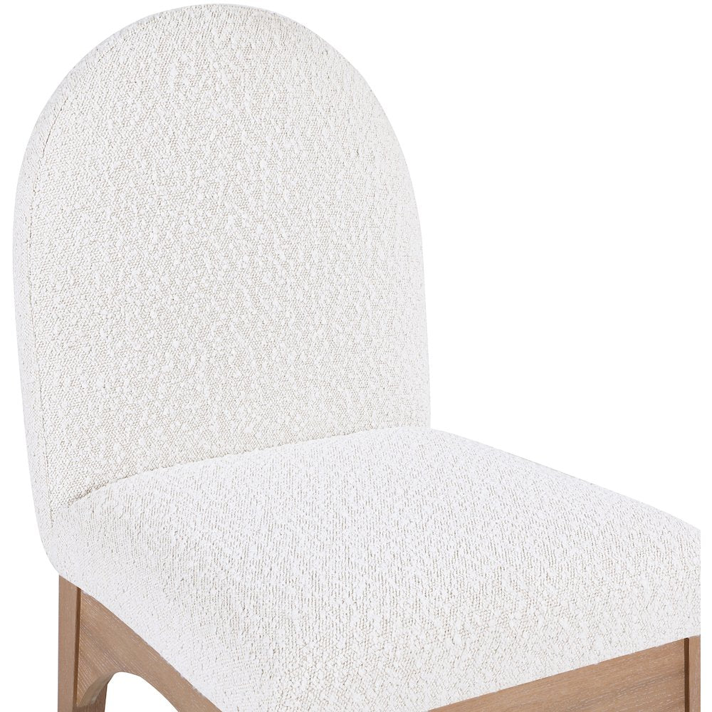 Waldorf Cream Boucle Fabric Dining Chair