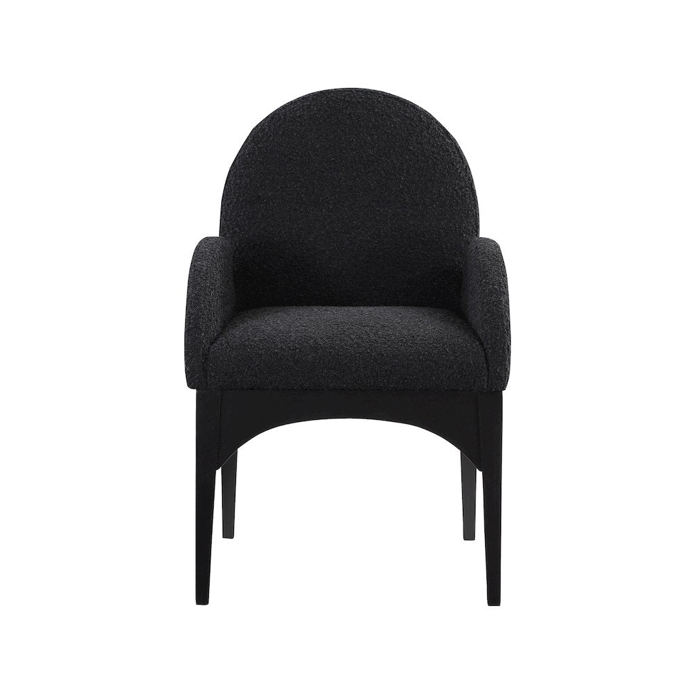 Waldorf Black Boucle Fabric Dining Chair
