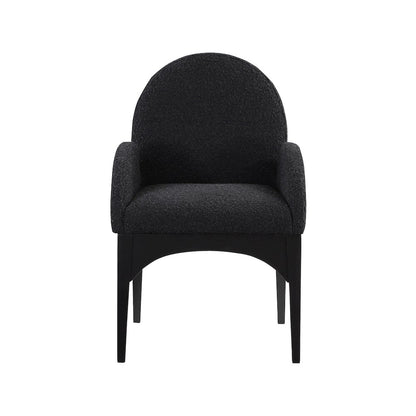 Waldorf Black Boucle Fabric Dining Chair
