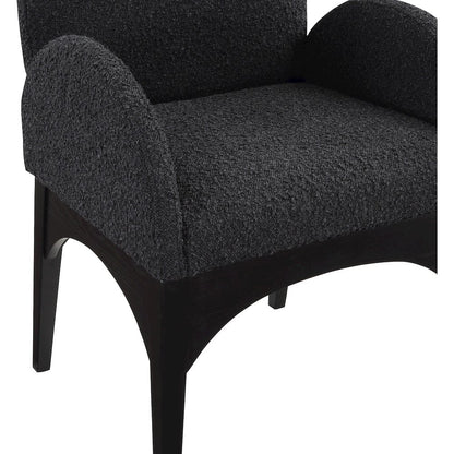 Waldorf Black Boucle Fabric Dining Chair