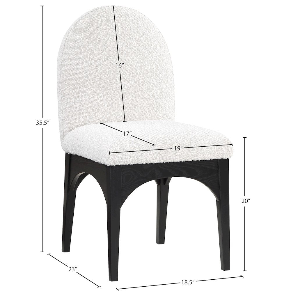 Waldorf Cream Boucle Fabric Dining Chair