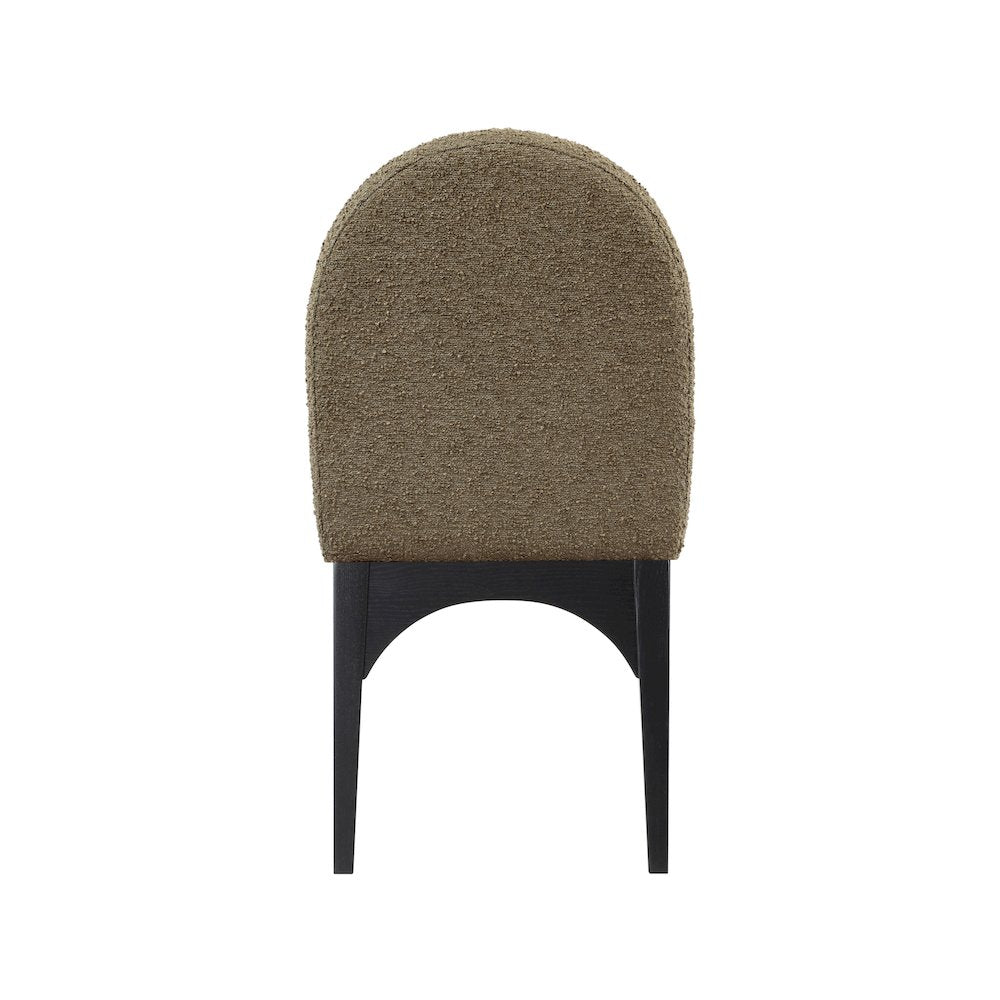 Waldorf Olive Boucle Fabric Dining Chair