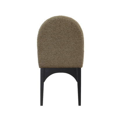 Waldorf Olive Boucle Fabric Dining Chair