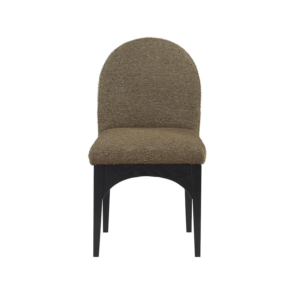 Waldorf Olive Boucle Fabric Dining Chair