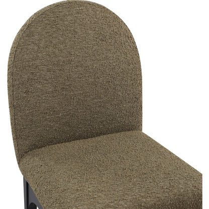 Waldorf Olive Boucle Fabric Dining Chair