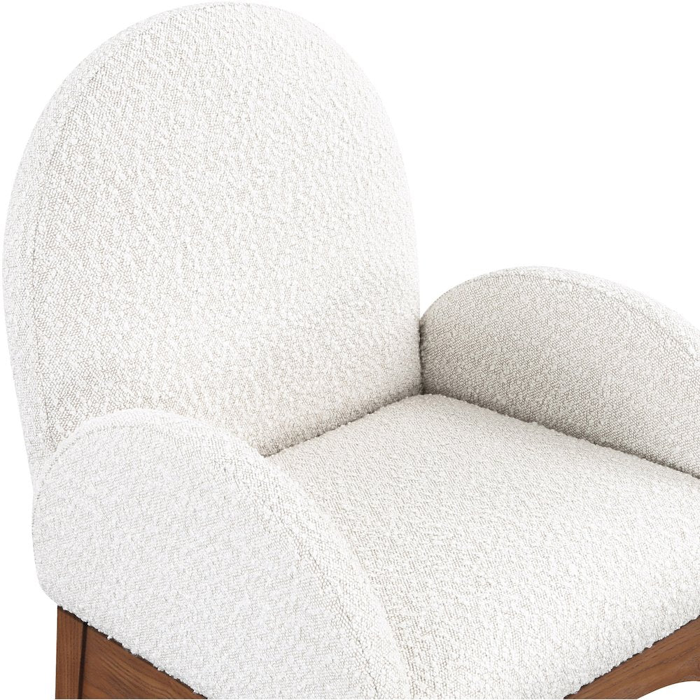 Waldorf Cream Boucle Fabric Dining Chair