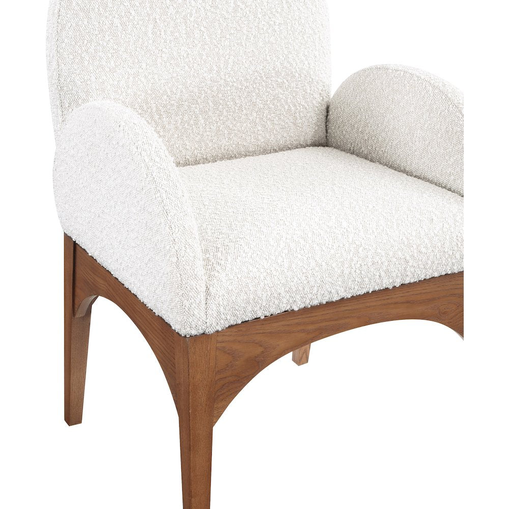 Waldorf Cream Boucle Fabric Dining Chair