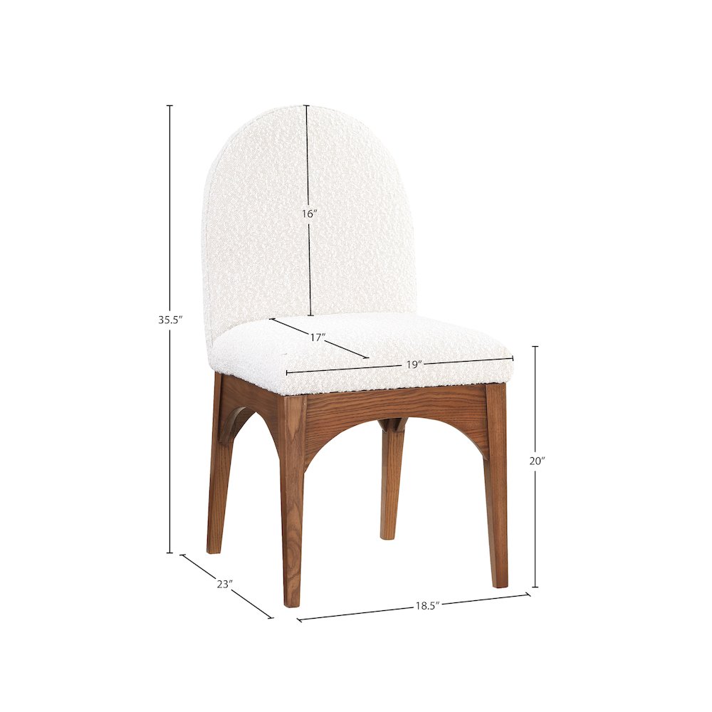 Waldorf Cream Boucle Fabric Dining Chair