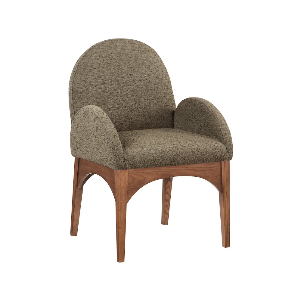 Waldorf Olive Boucle Fabric Dining Chair