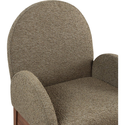 Waldorf Olive Boucle Fabric Dining Chair