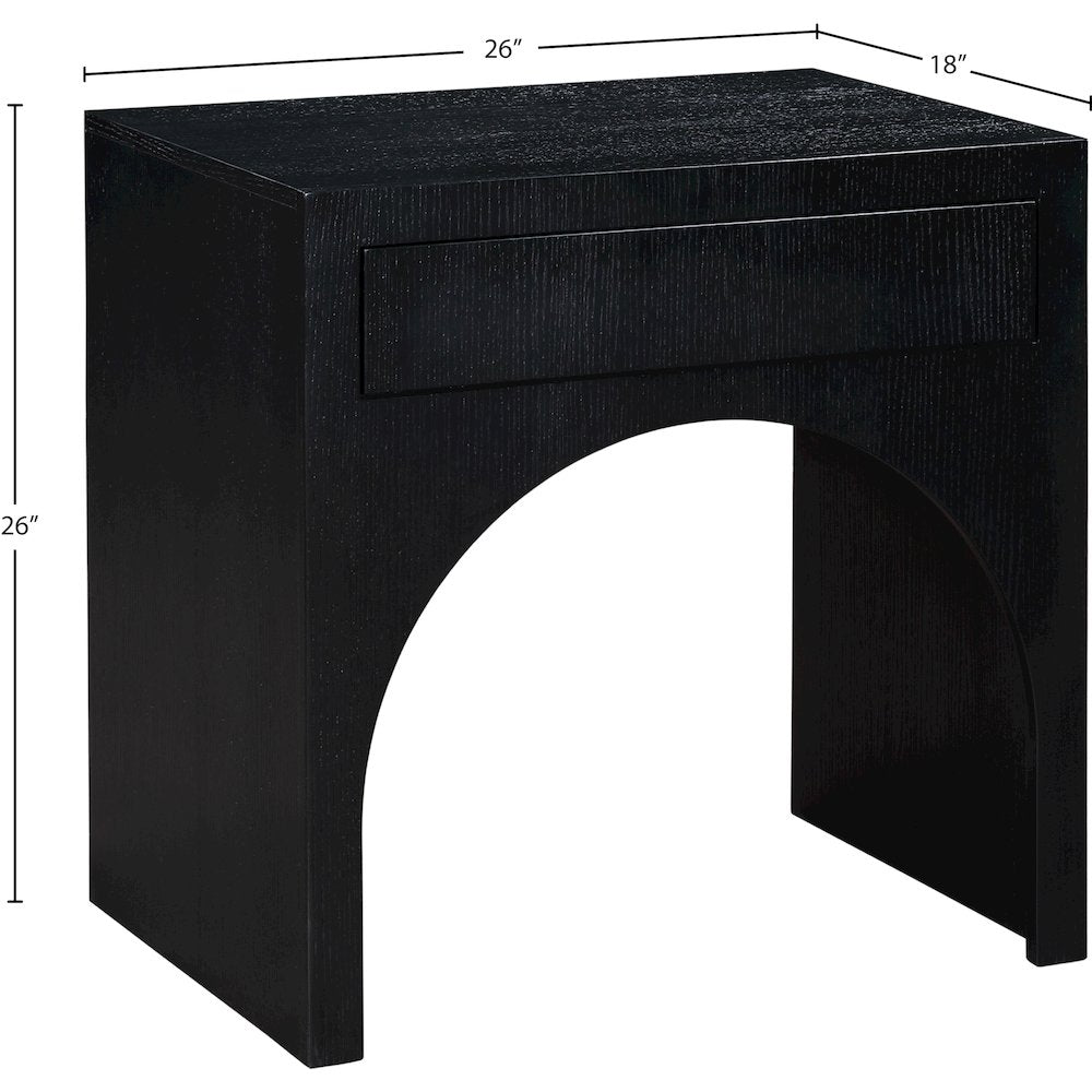 August Black Night Stand