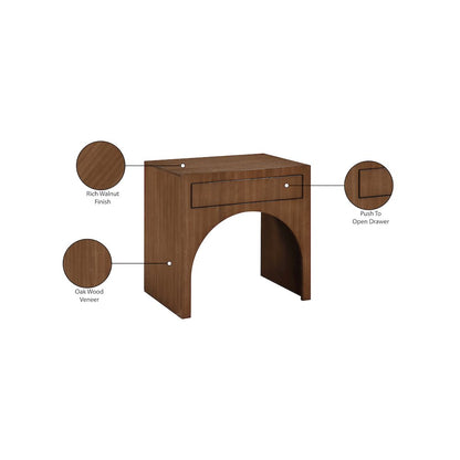 August Walnut Night Stand