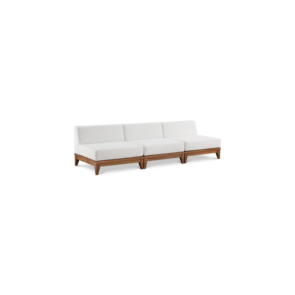 Rio Off White Water Resistant Fabric Outdoor Patio Modular Sofa