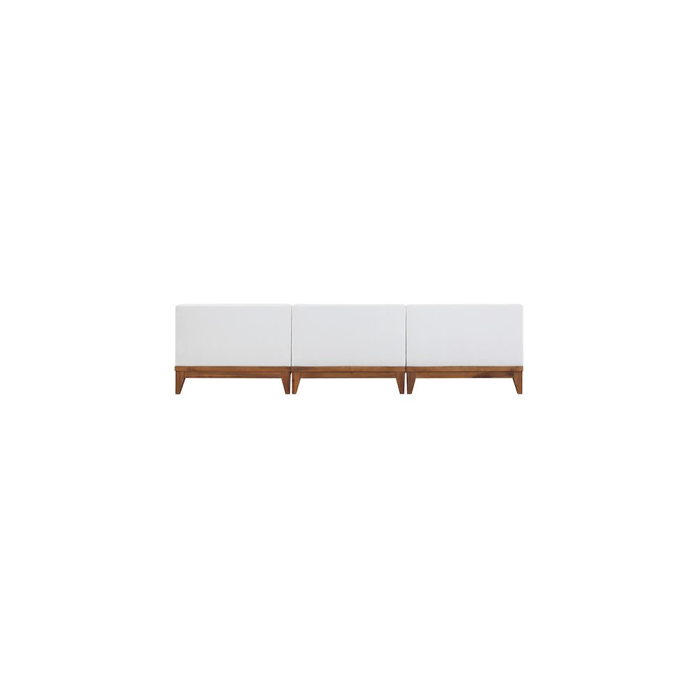 Rio Off White Water Resistant Fabric Outdoor Patio Modular Sofa