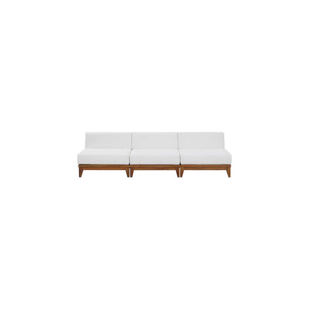 Rio Off White Water Resistant Fabric Outdoor Patio Modular Sofa