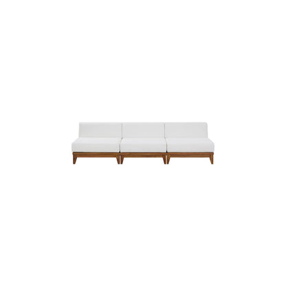 Rio Off White Water Resistant Fabric Outdoor Patio Modular Sofa