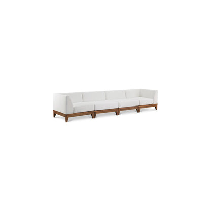 Rio Off White Water Resistant Fabric Outdoor Patio Modular Sofa