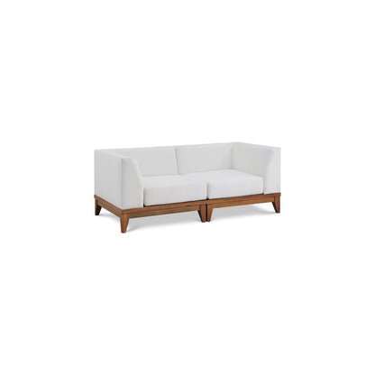 Rio Off White Water Resistant Fabric Outdoor Patio Modular Sofa