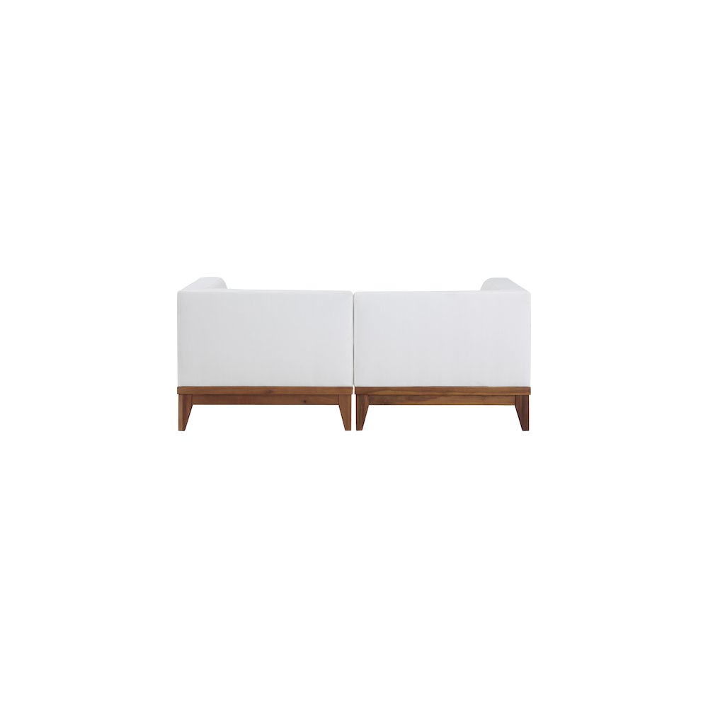 Rio Off White Water Resistant Fabric Outdoor Patio Modular Sofa