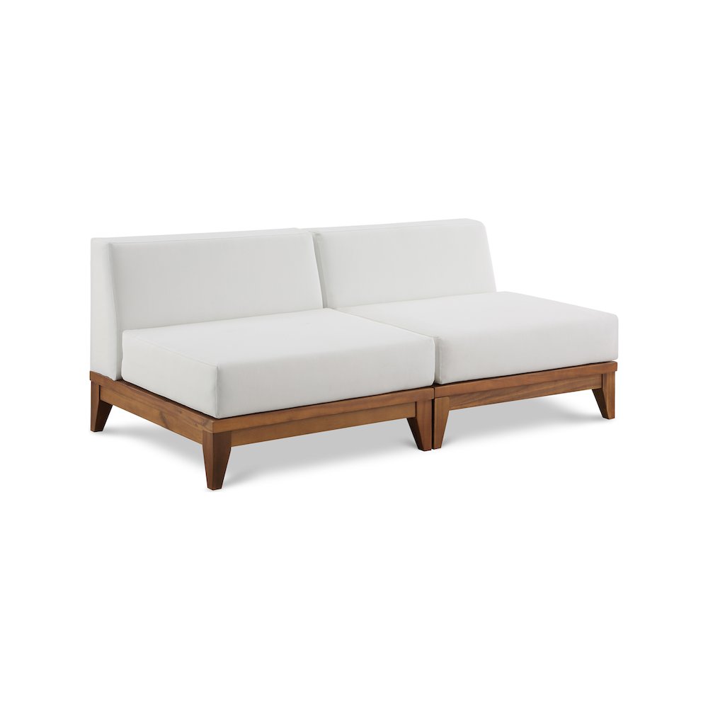 Rio Off White Water Resistant Fabric Outdoor Patio Modular Sofa