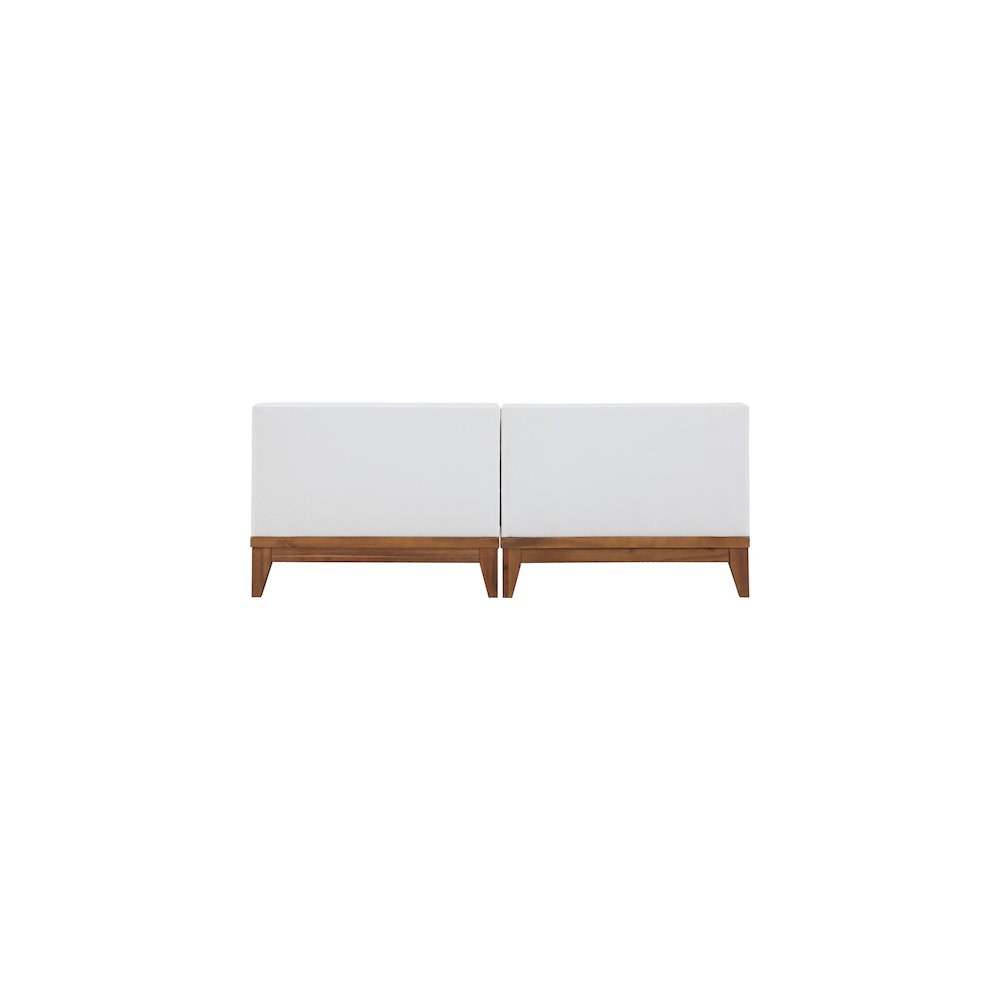 Rio Off White Water Resistant Fabric Outdoor Patio Modular Sofa